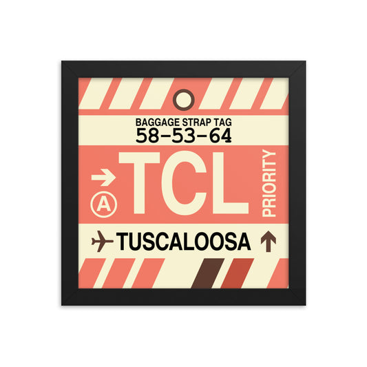 Travel-Themed Framed Print • TCL Tuscaloosa • YHM Designs - Image 01