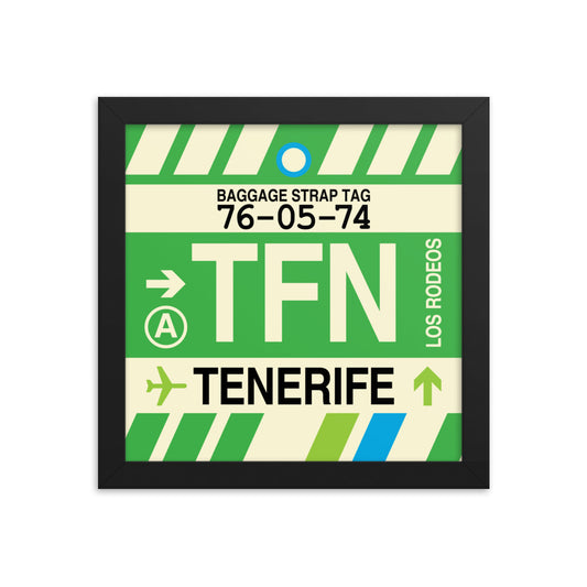 Travel-Themed Framed Print • TFN Tenerife • YHM Designs - Image 01