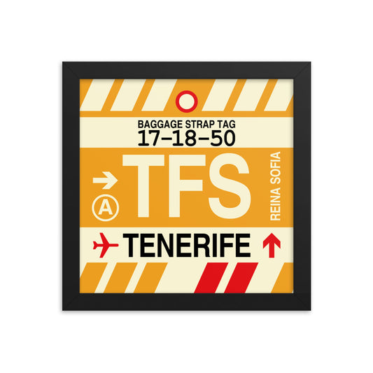 Travel-Themed Framed Print • TFS Tenerife • YHM Designs - Image 01