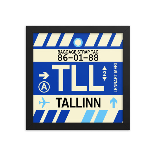 Travel-Themed Framed Print • TLL Tallinn • YHM Designs - Image 01