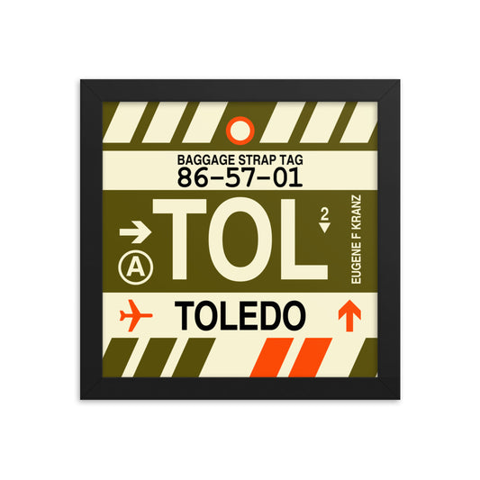 Travel-Themed Framed Print • TOL Toledo Souvenir • YHM Designs - Image 01