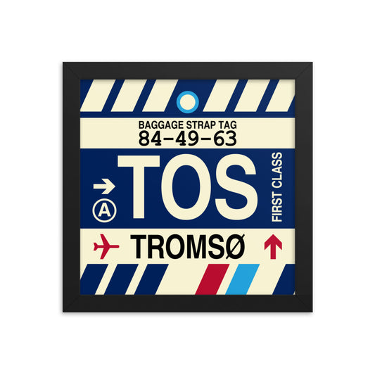 Travel-Themed Framed Print • TOS Tromso Souvenir • YHM Designs - Image 01