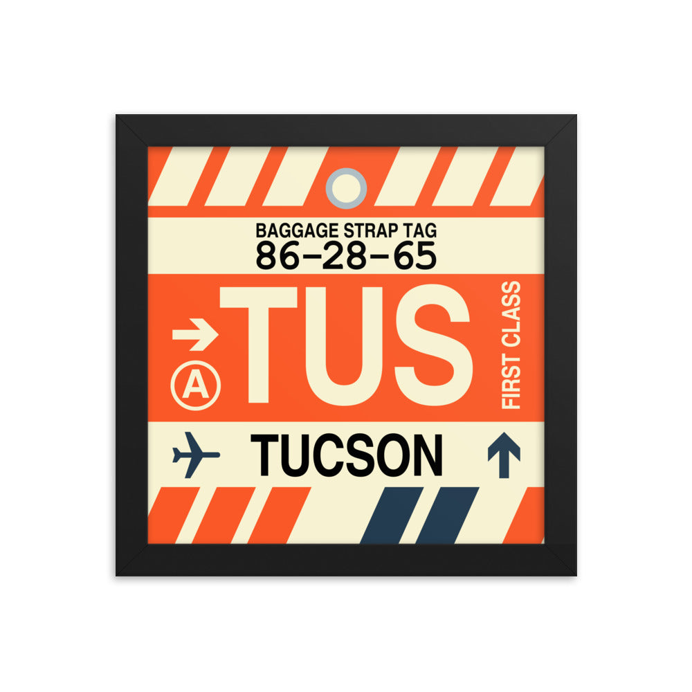 Travel-Themed Framed Print • TUS Tucson • YHM Designs - Image 01