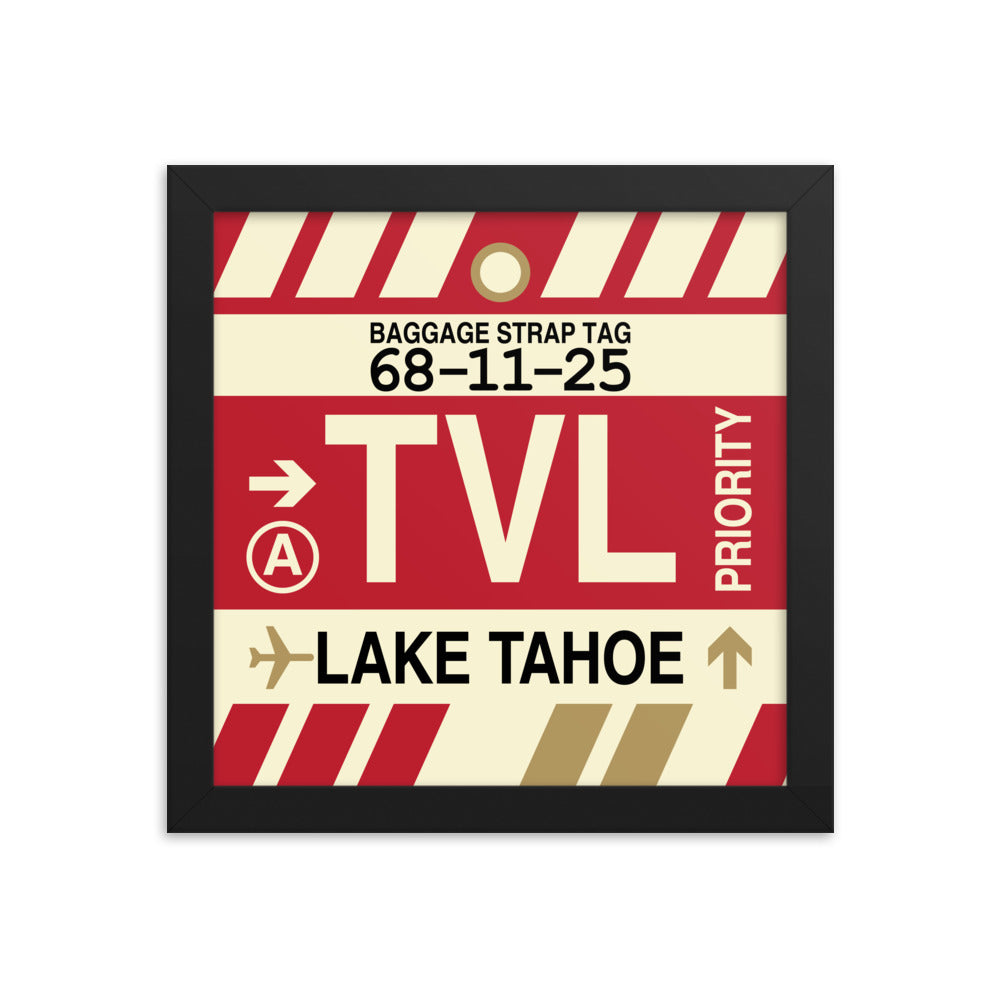Travel-Themed Framed Print • TVL Lake Tahoe • YHM Designs - Image 01