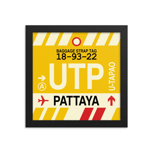 Travel-Themed Framed Print • UTP Pattaya • YHM Designs - Image 01