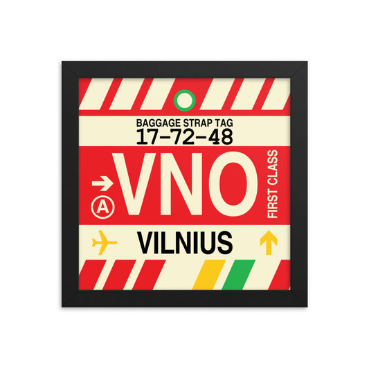 Travel-Themed Framed Print • VNO Vilnius • YHM Designs - Image 01