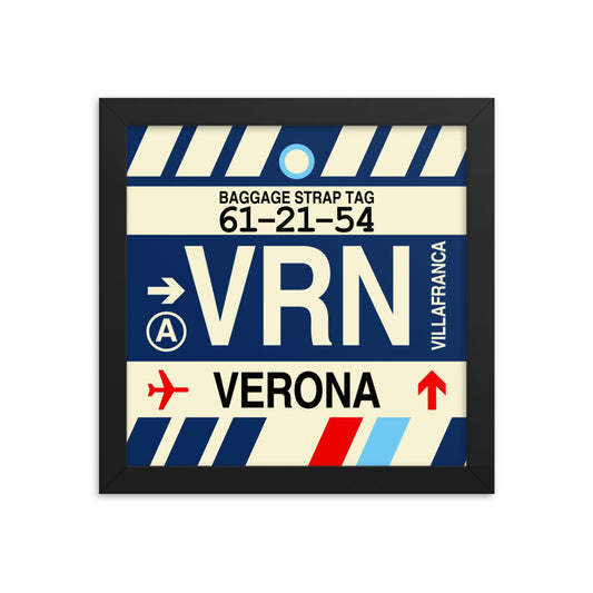 Travel-Themed Framed Print • VRN Verona • YHM Designs - Image 01