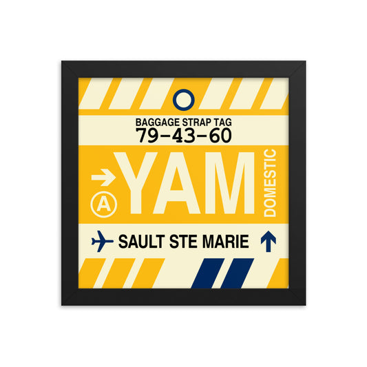 Travel-Themed Framed Print • YAM Sault-Ste-Marie • YHM Designs - Image 01