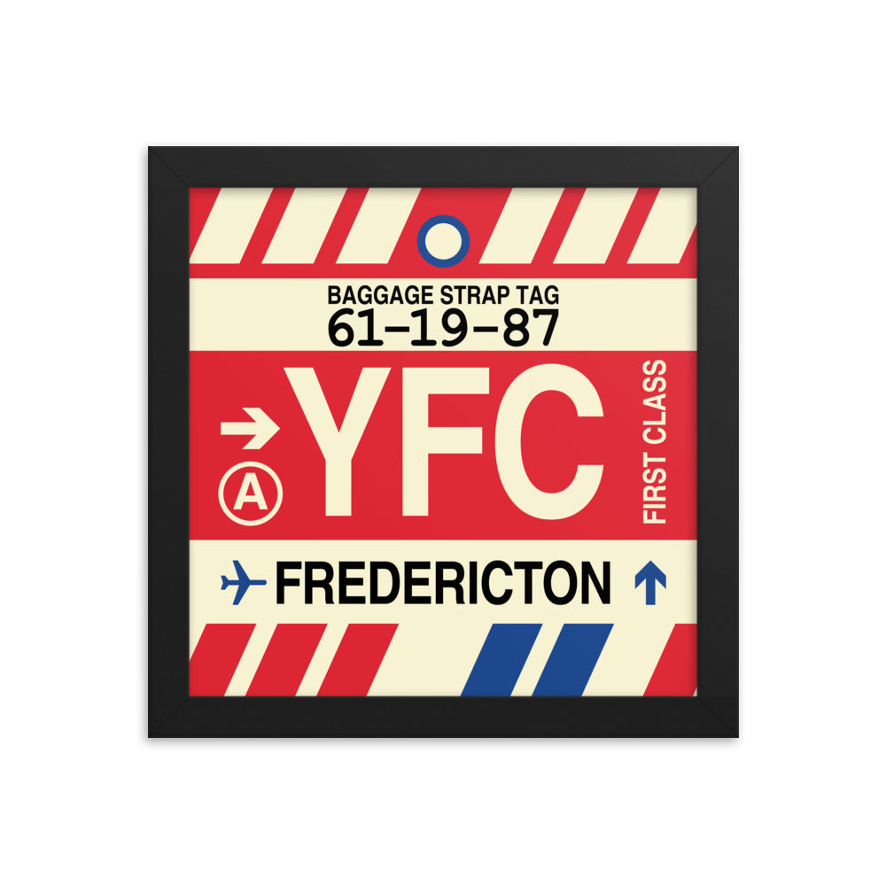 Travel-Themed Framed Print • YFC Fredericton Souvenir • YHM Designs - Image 01