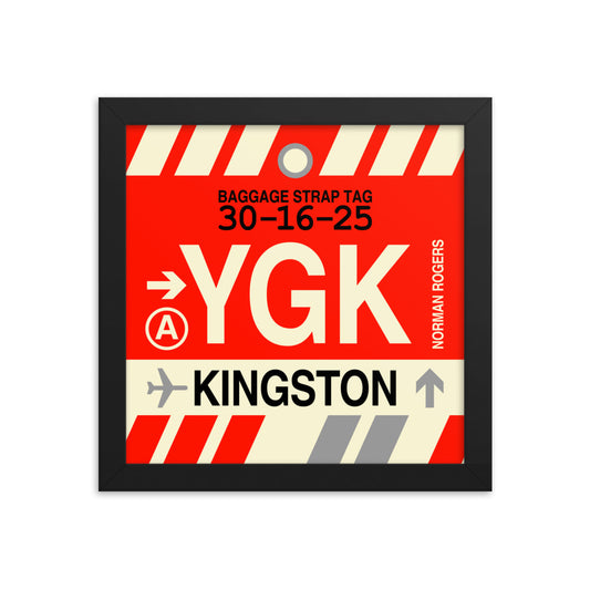 Travel-Themed Framed Print • YGK Kingston • YHM Designs - Image 01
