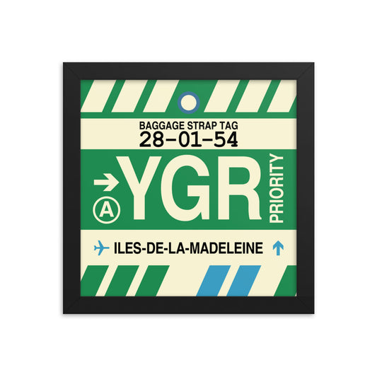 Travel-Themed Framed Print • YGR Îles-de-la-Madeleine • YHM Designs - Image 01