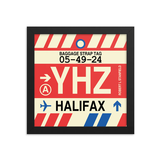 Travel-Themed Framed Print • YHZ Halifax • YHM Designs - Image 01