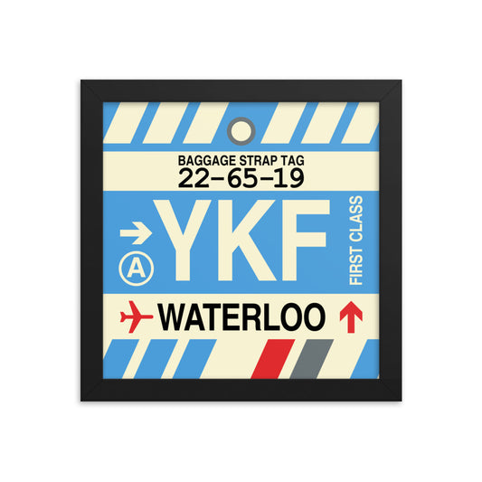 Travel-Themed Framed Print • YKF Waterloo • YHM Designs - Image 01