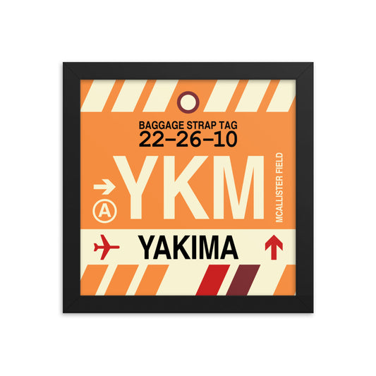 Travel-Themed Framed Print • YKM Yakima Souvenir • YHM Designs - Image 01