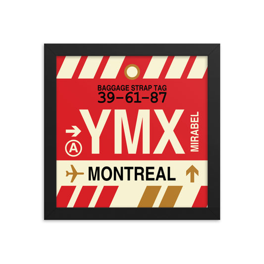 Travel-Themed Framed Print • YMX Montreal • YHM Designs - Image 01
