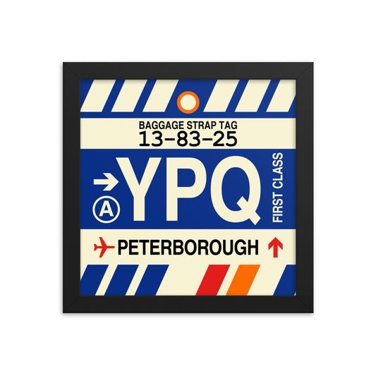 Travel-Themed Framed Print • YPQ Peterborough • YHM Designs - Image 01