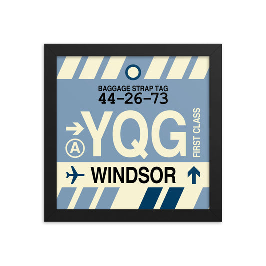 Travel-Themed Framed Print • YQG Windsor • YHM Designs - Image 01