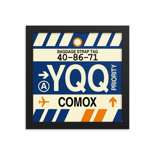 Travel-Themed Framed Print • YQQ Comox • YHM Designs - Image 01