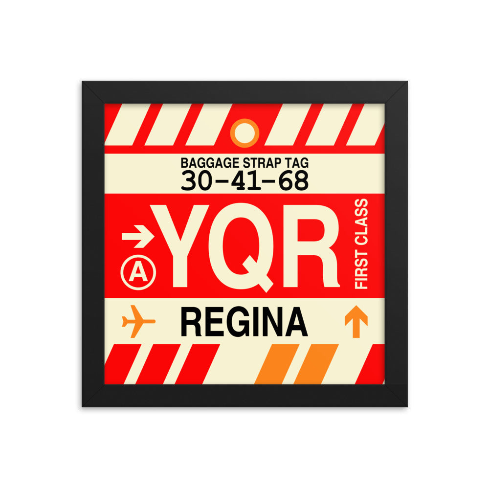 Travel-Themed Framed Print • YQR Regina • YHM Designs - Image 01