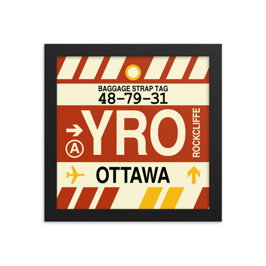 Travel-Themed Framed Print • YRO Ottawa • YHM Designs - Image 01