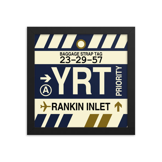 Travel-Themed Framed Print • YRT Rankin Inlet • YHM Designs - Image 01