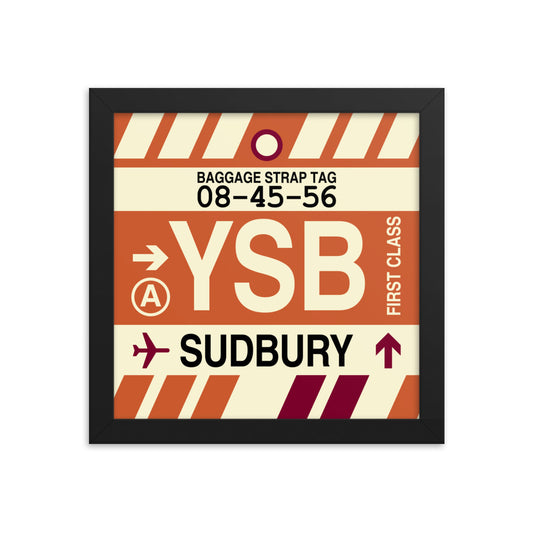 Travel-Themed Framed Print • YSB Sudbury • YHM Designs - Image 01