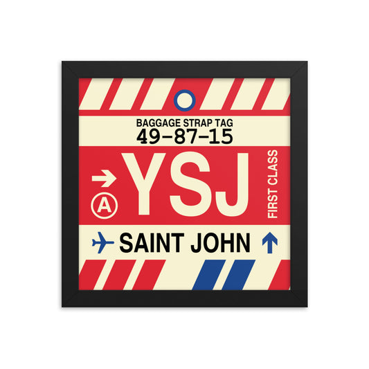 Travel-Themed Framed Print • YSJ Saint John • YHM Designs - Image 01
