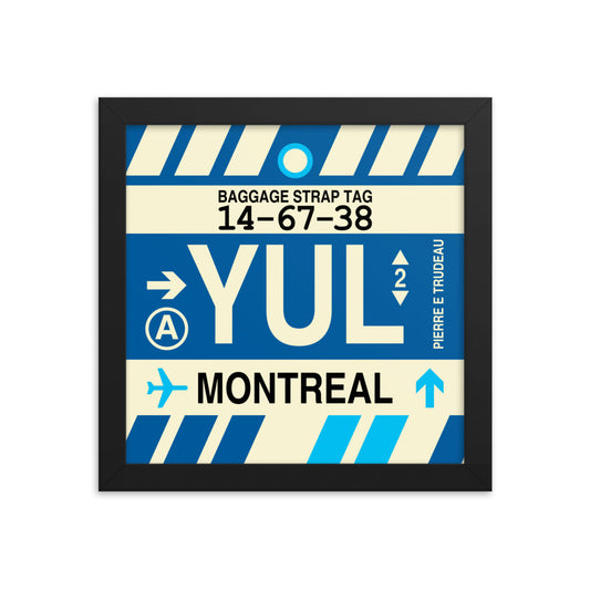 Travel-Themed Framed Print • YUL Montreal • YHM Designs - Image 01