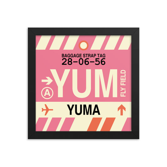 Travel-Themed Framed Print • YUM Yuma • YHM Designs - Image 01