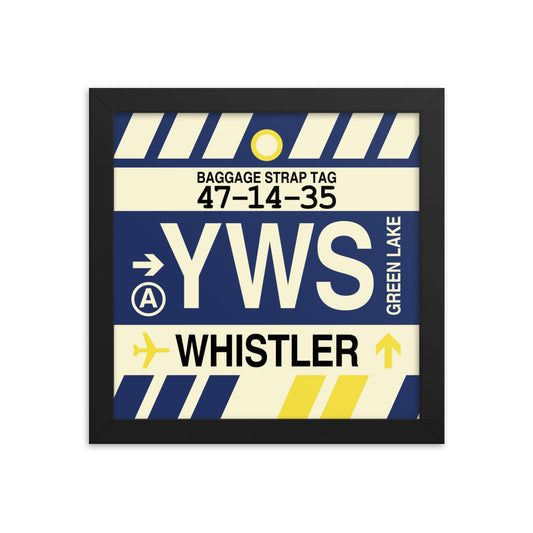 Travel-Themed Framed Print • YWS Whistler • YHM Designs - Image 01