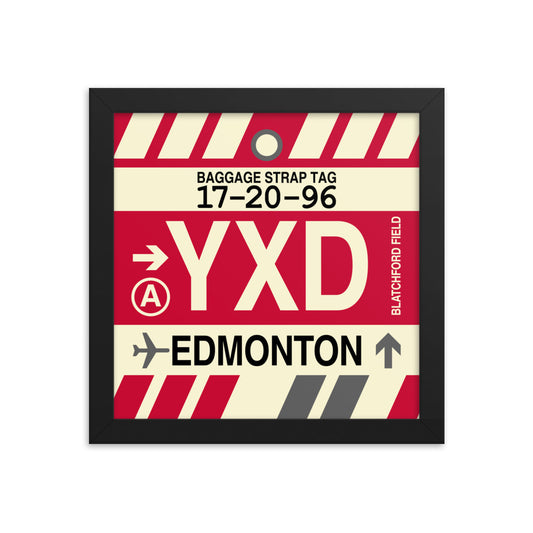 Travel-Themed Framed Print • YXD Edmonton • YHM Designs - Image 01