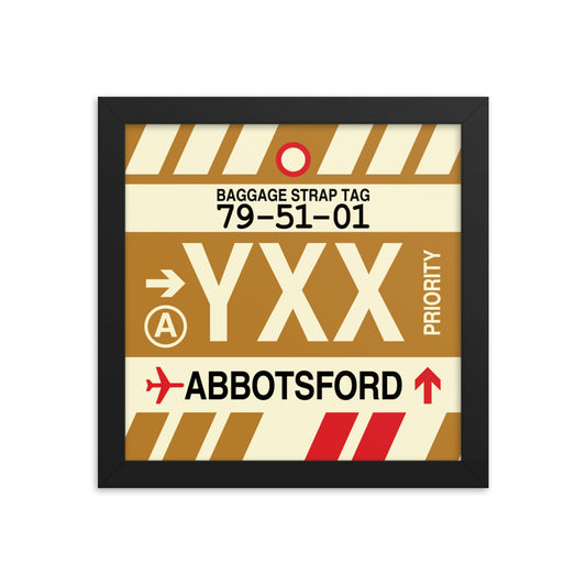 Travel-Themed Framed Print • YXX Abbotsford • YHM Designs - Image 01
