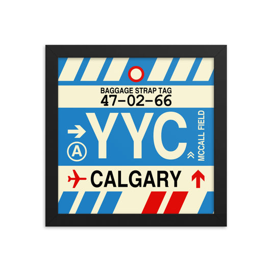 Travel-Themed Framed Print • YYC Calgary • YHM Designs - Image 01