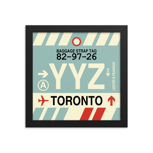 Travel-Themed Framed Print • YYZ Toronto • YHM Designs - Image 01