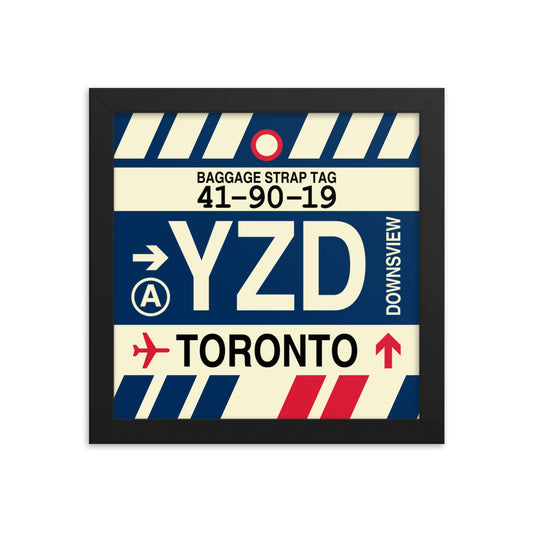 Travel-Themed Framed Print • YZD Toronto • YHM Designs - Image 01