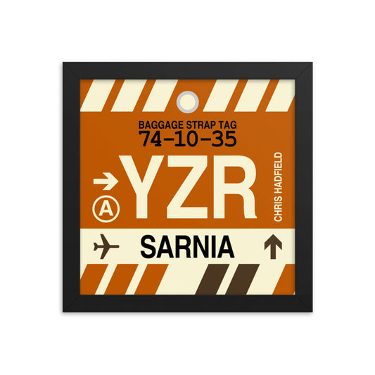 Travel-Themed Framed Print • YZR Sarnia • YHM Designs - Image 01