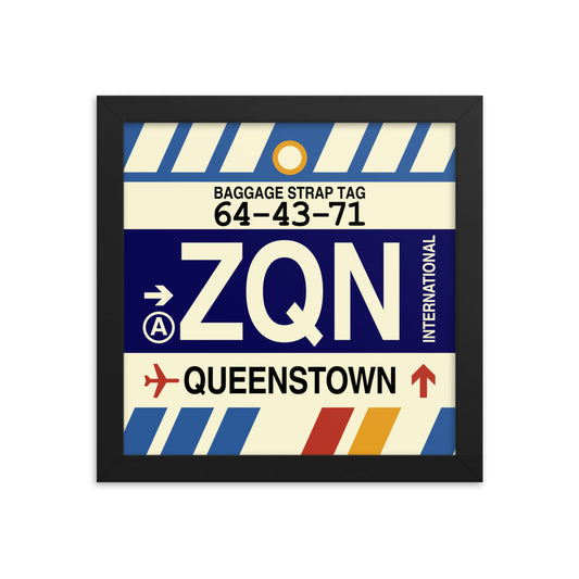 Travel-Themed Framed Print • ZQN Queenstown • YHM Designs - Image 01