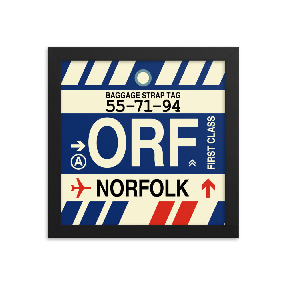 Travel-Themed Framed Print • ORF Norfolk • YHM Designs - Image 01