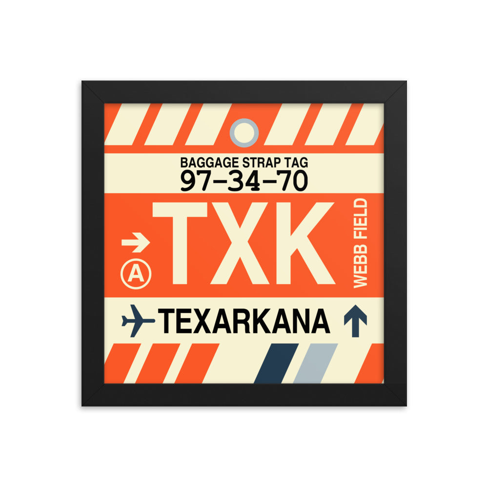 Travel-Themed Framed Print • TXK Texarkana • YHM Designs - Image 01