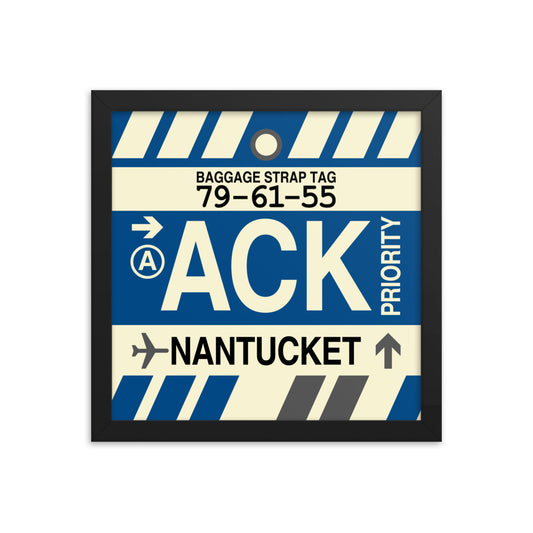 Travel-Themed Framed Print • ACK Nantucket • YHM Designs - Image 02