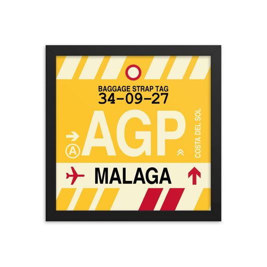 Travel-Themed Framed Print • AGP Malaga • YHM Designs - Image 02