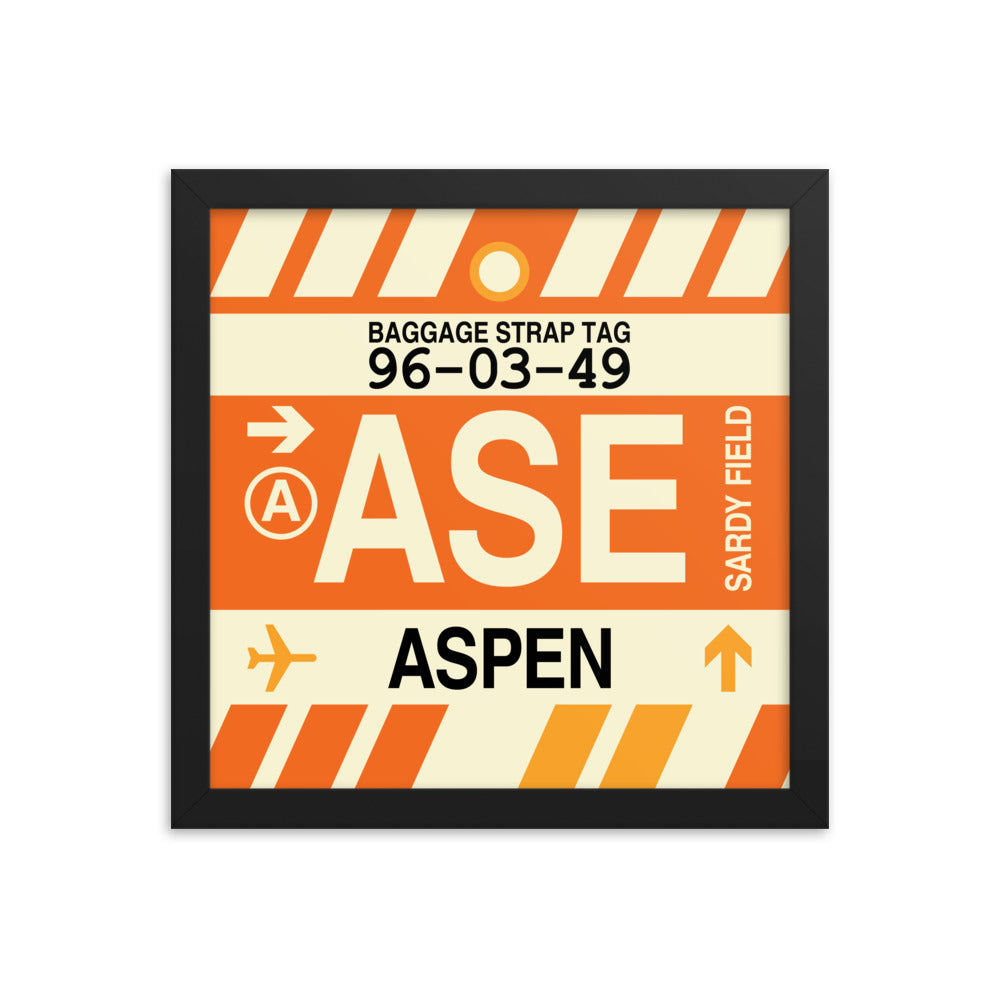 Travel-Themed Framed Print • ASE Aspen • YHM Designs - Image 02