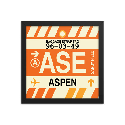 Travel-Themed Framed Print • ASE Aspen • YHM Designs - Image 02