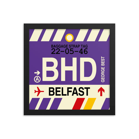Travel-Themed Framed Print • BHD Belfast • YHM Designs - Image 02