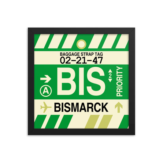 Travel-Themed Framed Print • BIS Bismarck • YHM Designs - Image 02