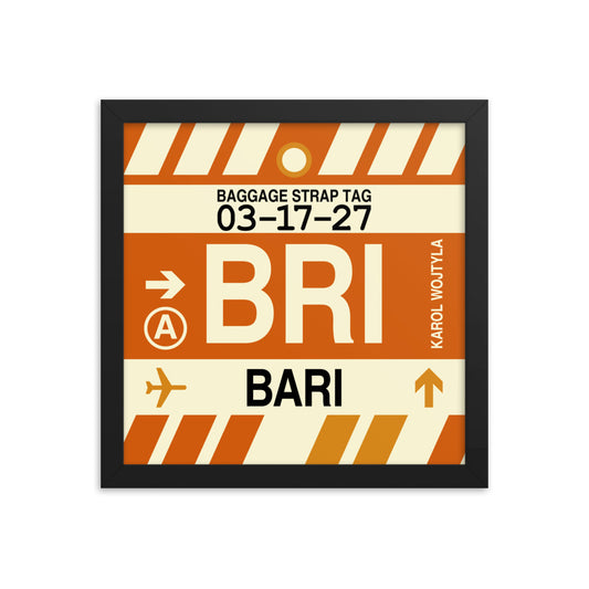Travel-Themed Framed Print • BRI Bari • YHM Designs - Image 02