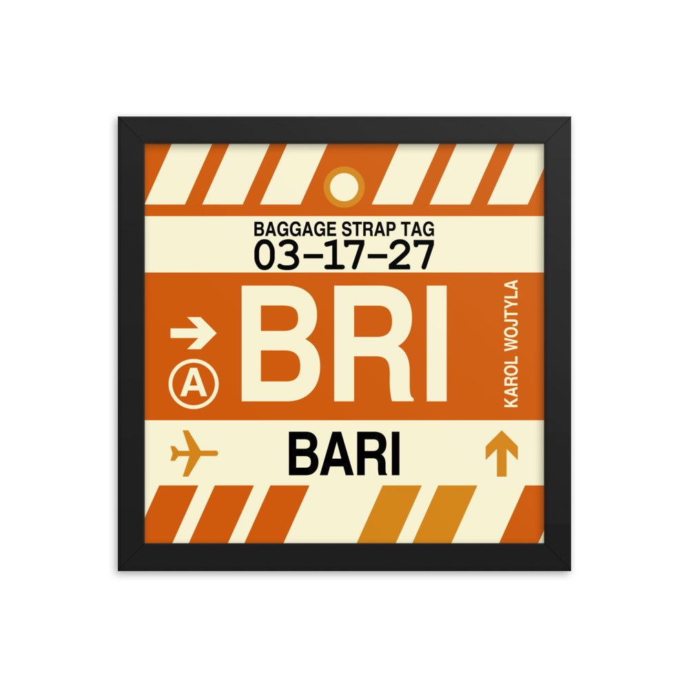 Travel-Themed Framed Print • BRI Bari Souvenir • YHM Designs - Image 02