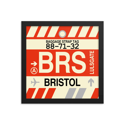 Travel-Themed Framed Print • BRS Bristol • YHM Designs - Image 02