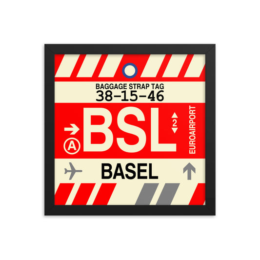 Travel-Themed Framed Print • BSL Basel • YHM Designs - Image 02