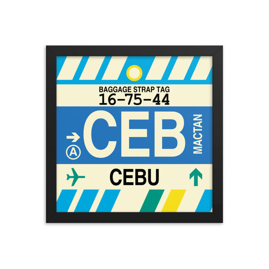 Travel-Themed Framed Print • CEB Cebu • YHM Designs - Image 02